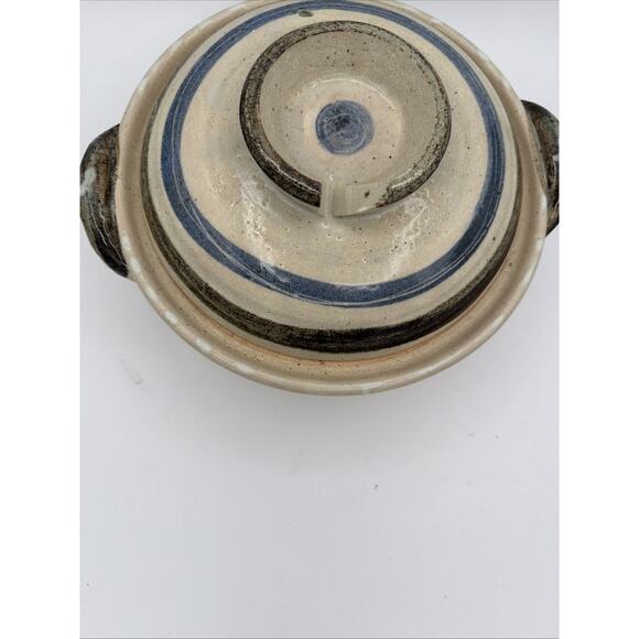 Otagiri "Horizon" 2.5 Quart Covered Casserole MCM Beige Brown Blue - Picture 3 of 11